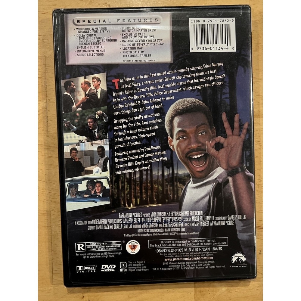 Beverly Hills Cop (DVD, 1984) Widescreen - Picture 2 of 3